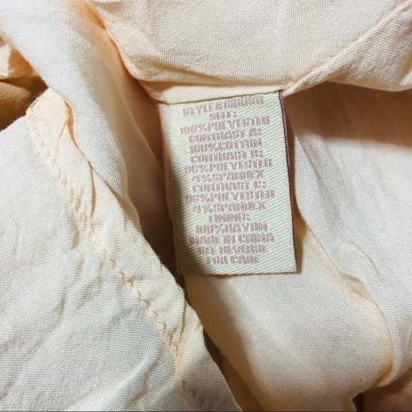 E013 Anthropologie Champagne & Strawberry Backless Halter Layered Maxi Dress - Picture 8 of 8